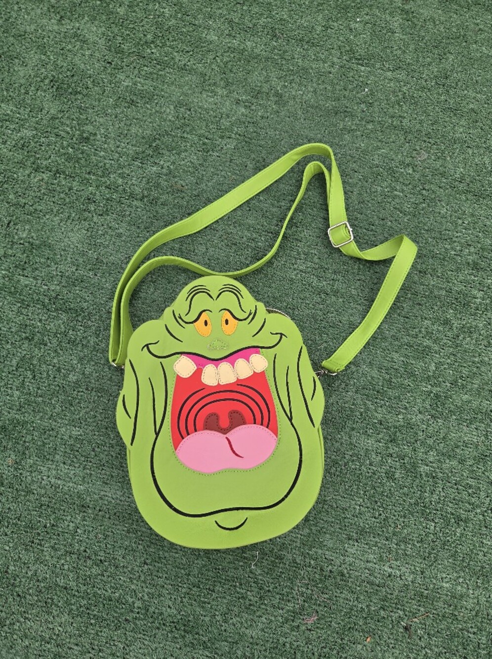 Vixen by Micheline Pitt Lime Green Slimer Crossbody Bag